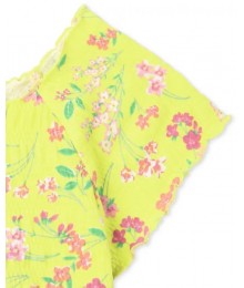 Childrens Place Yellow Floral Top